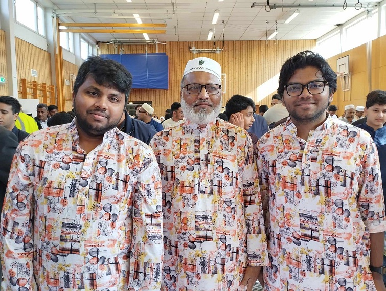 সুইডেনে ঈদ উল আযহা উদযাপন করলেন সকালের আলো সম্পাদক